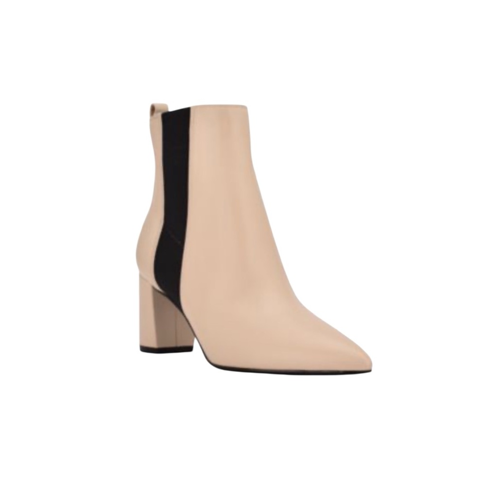 New Calvin Klein Women’s Feli Ivory Chelsea Pull‎ On Ankle Bootie